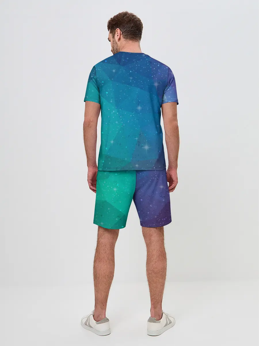 Мужской костюм с шортами / Космос