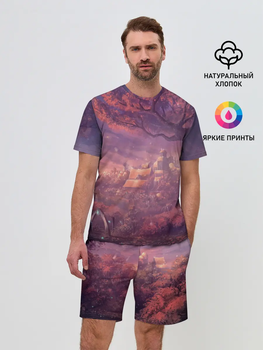 Мужской костюм с шортами / Fantasy Forest