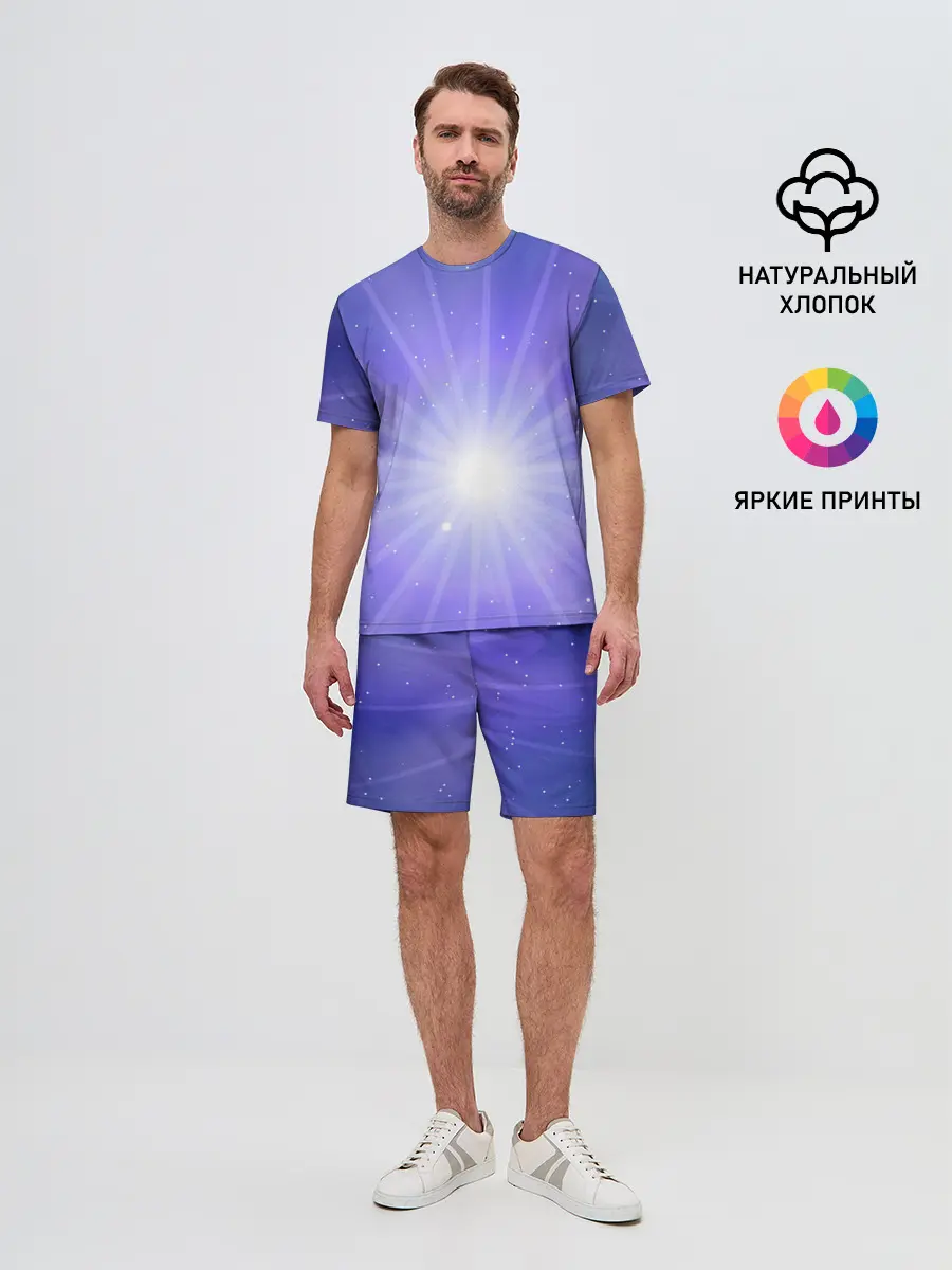 Мужской костюм с шортами / Космос