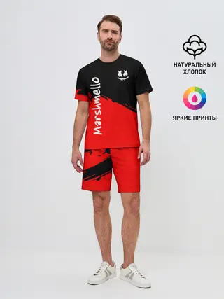 Мужской костюм с шортами / Marshmello