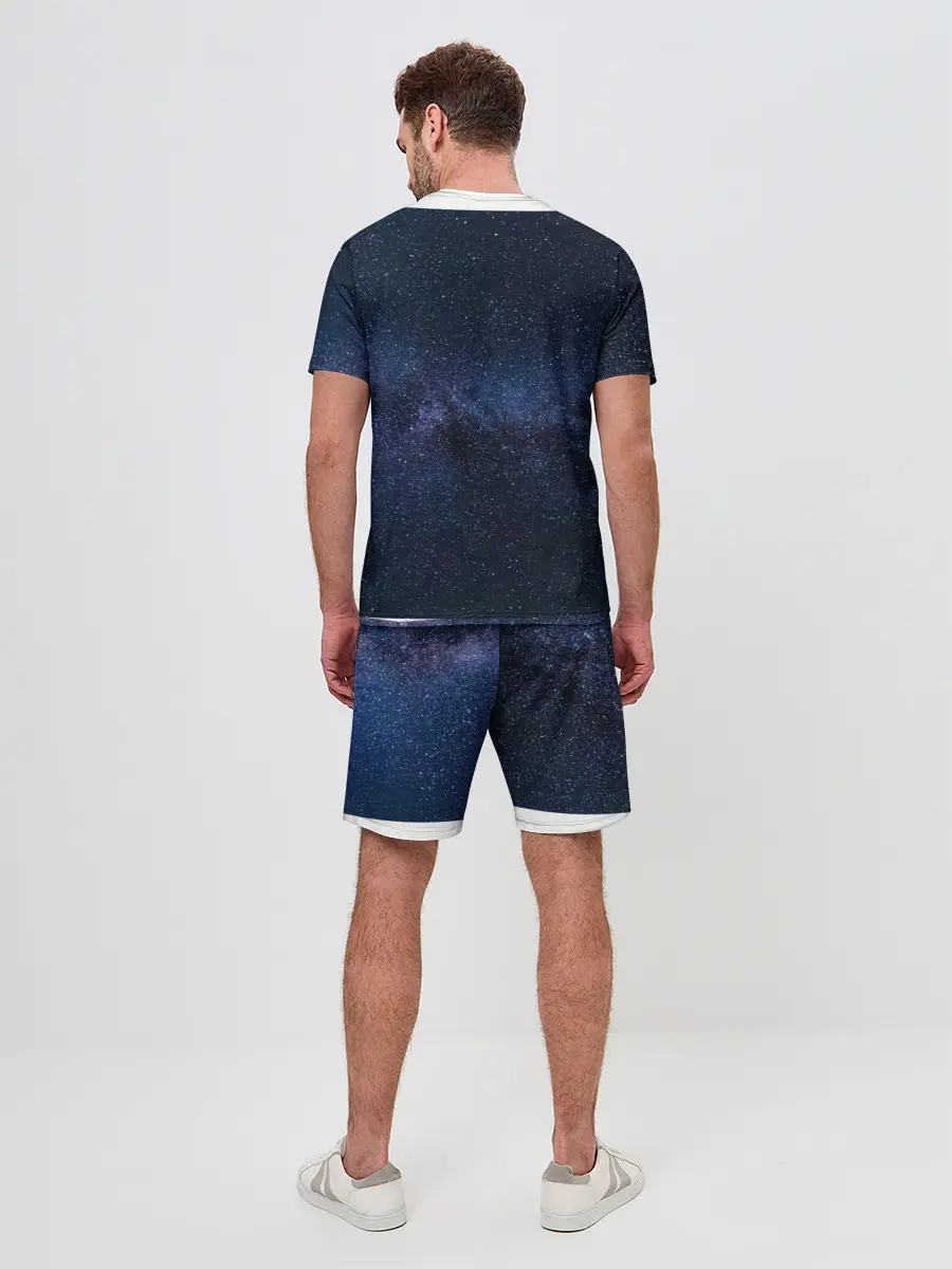 Мужской костюм с шортами / звездное небо