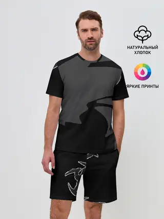 Мужской костюм с шортами / Драконы