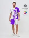Мужской костюм с шортами / Хамон фиолетовый