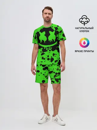 Мужской костюм с шортами / Marshmello