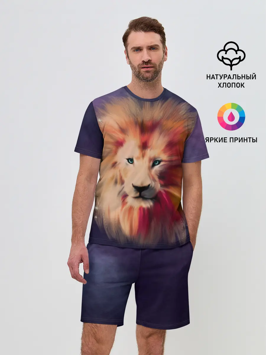 Мужской костюм с шортами / Space Lion