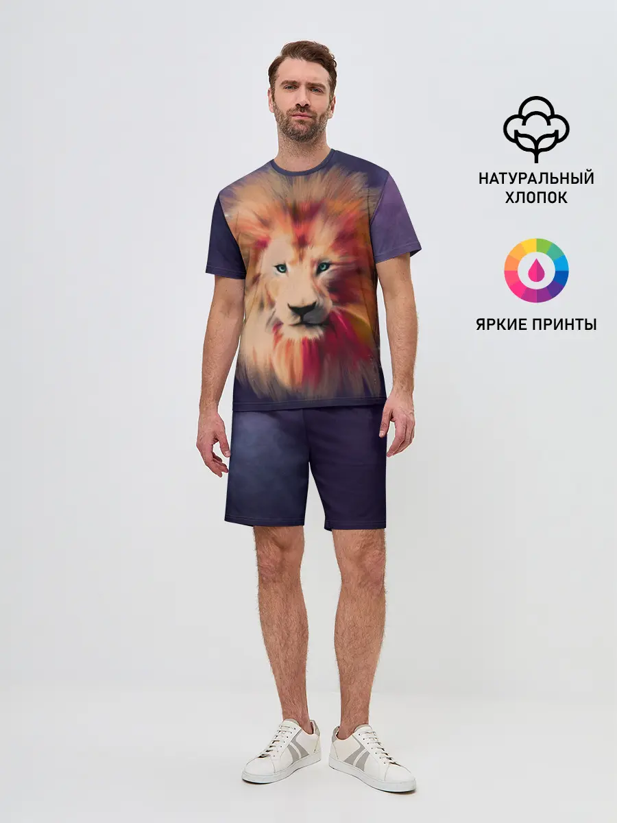 Мужской костюм с шортами / Space Lion