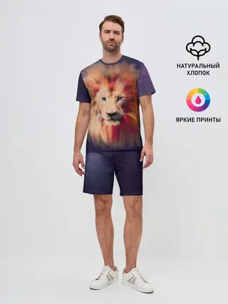 Мужской костюм с шортами / Space Lion