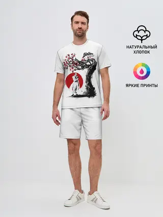 Мужской костюм с шортами / Дзётаро сакура