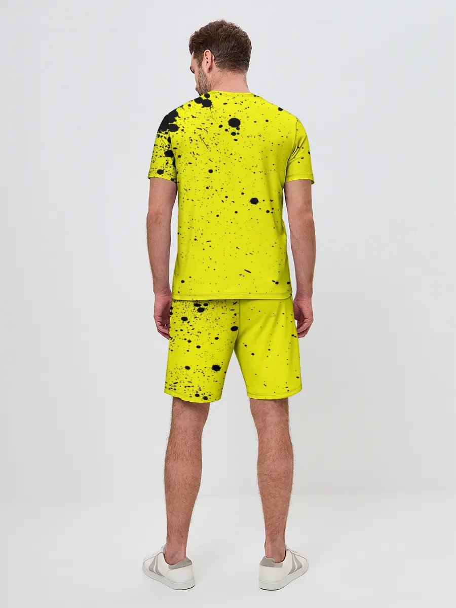 Мужской костюм с шортами / Джонатан на желтом брызги