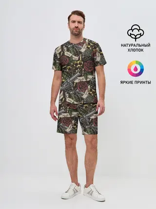 Мужской костюм с шортами / старая школа