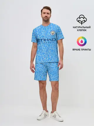 Мужской костюм с шортами / Manchester City 20/21 Home Kit
