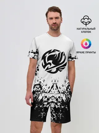 Мужской костюм с шортами / Хвост Феи на белом