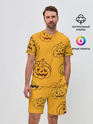 Мужской костюм с шортами / Тыквы