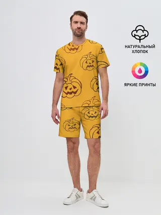 Мужской костюм с шортами / Тыквы