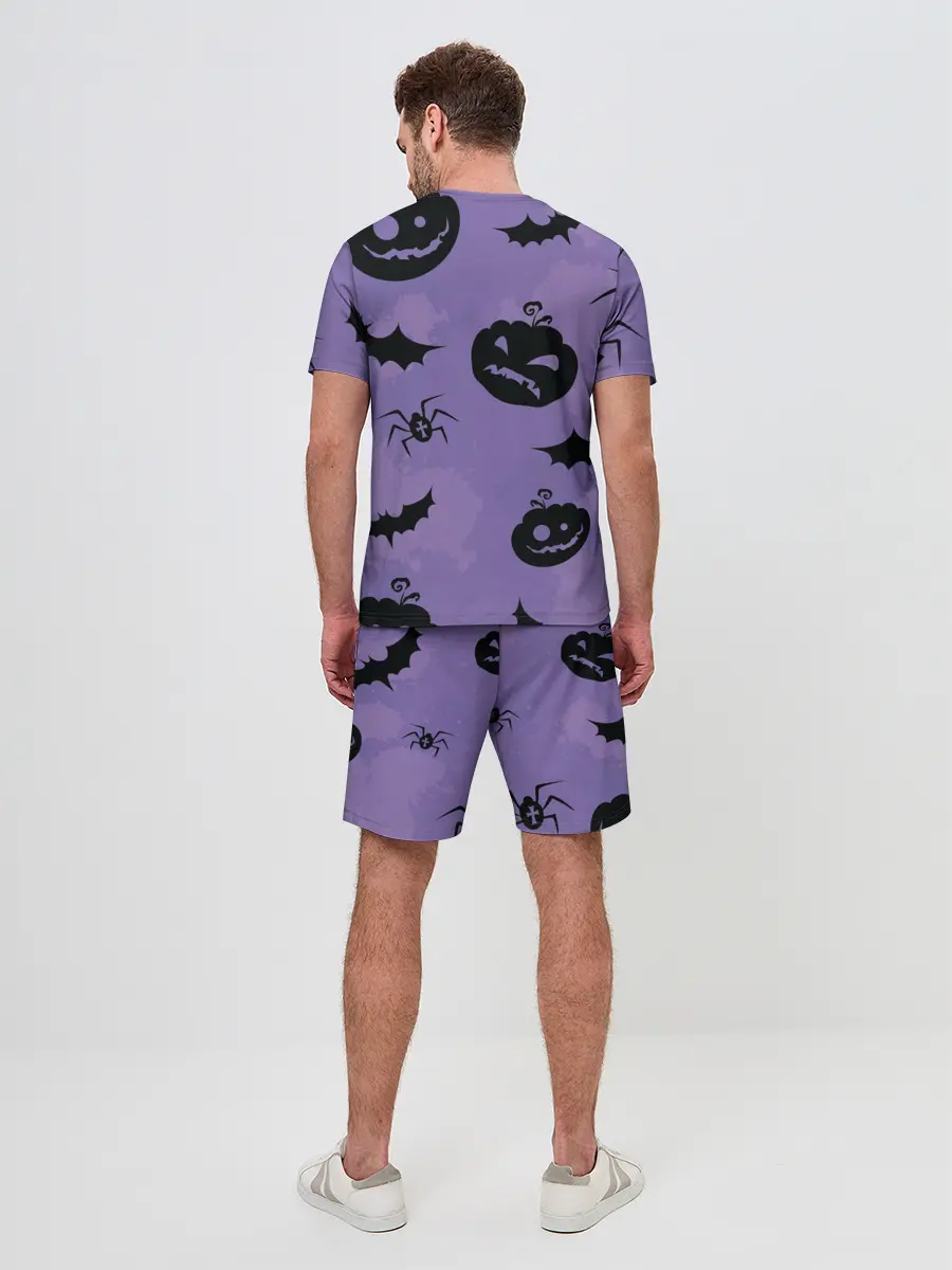 Мужской костюм с шортами / Фиолетовый хэллоуин