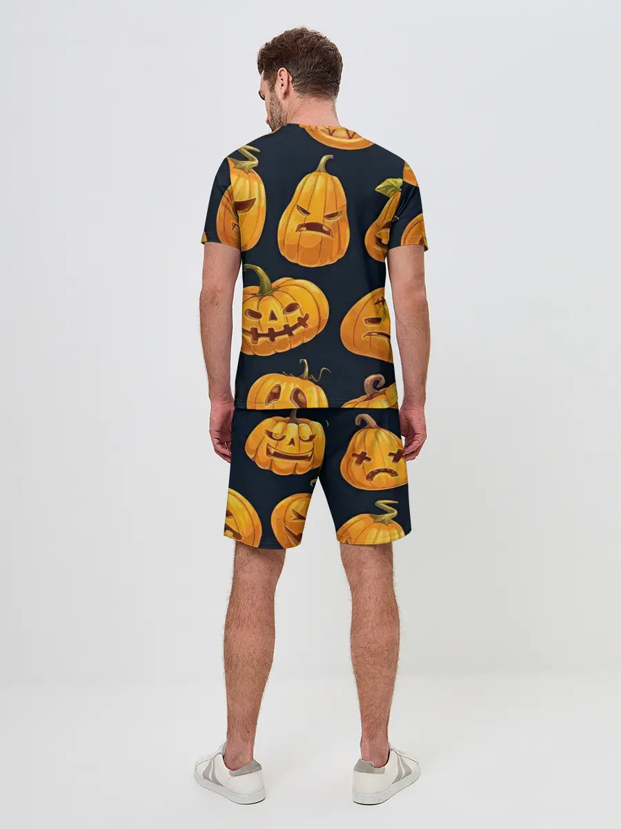 Мужской костюм с шортами / Праздничные тыквы