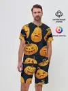Мужской костюм с шортами / Праздничные тыквы