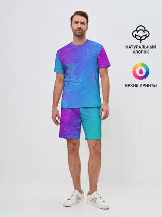 Мужской костюм с шортами / BACKGROUND IN NEON