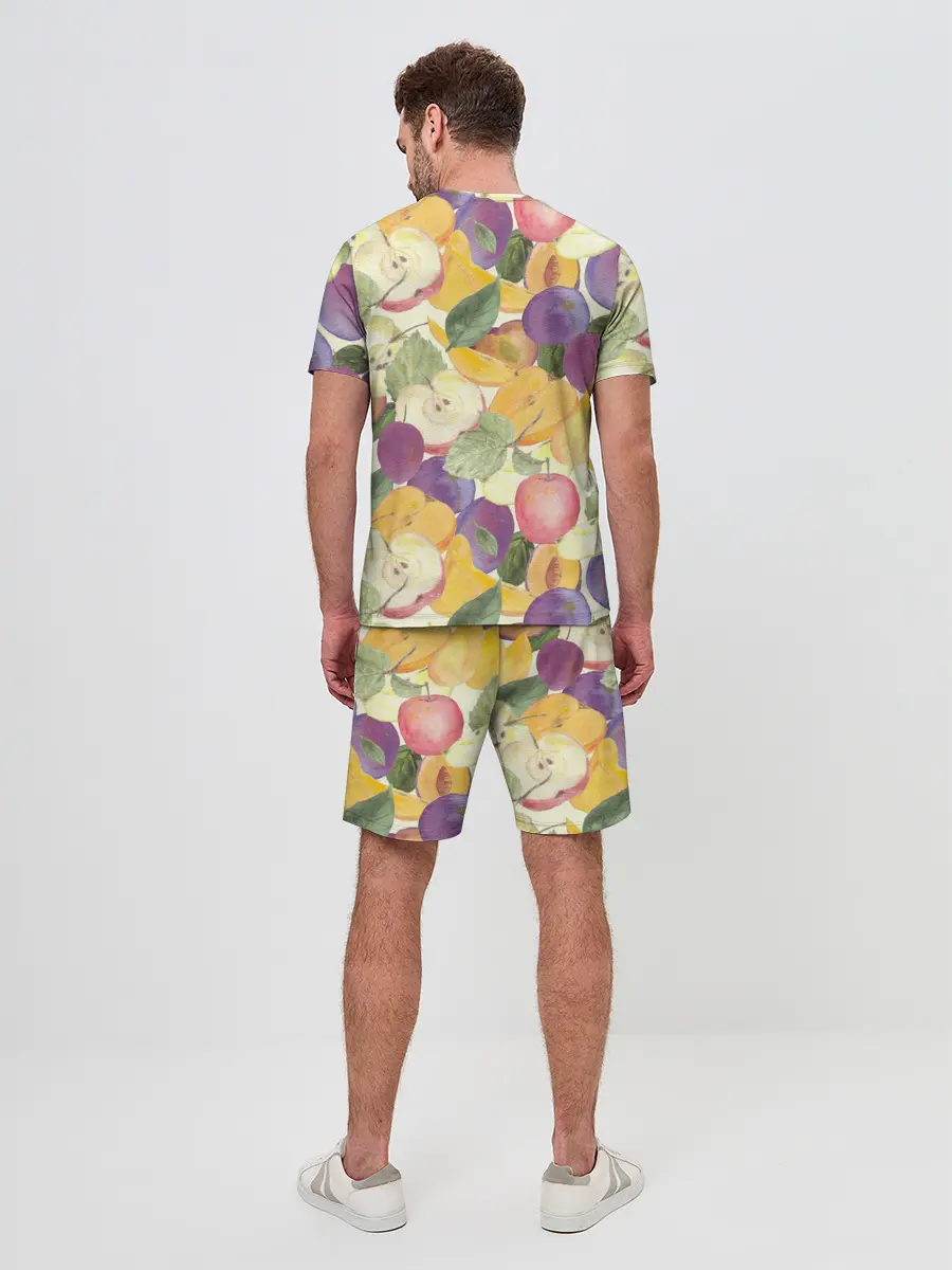 Мужской костюм с шортами / Фрукты. Фруктовый сад
