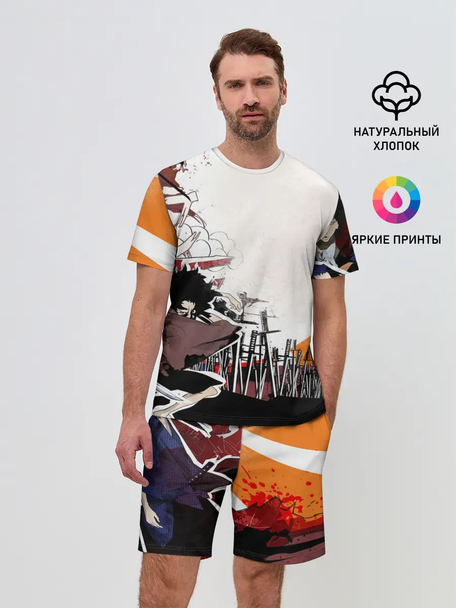 Мужской костюм с шортами / Афросамурай аниме