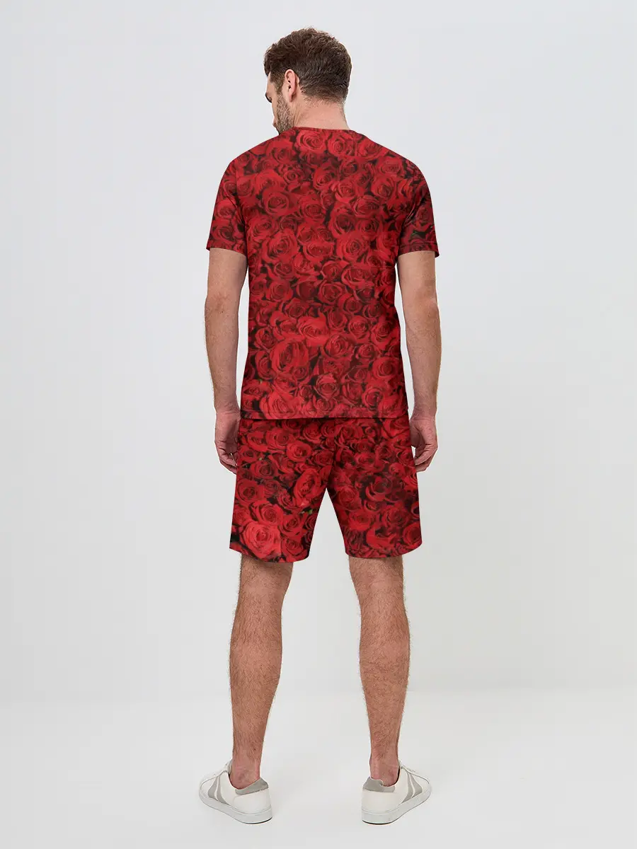 Мужской костюм с шортами / Розы