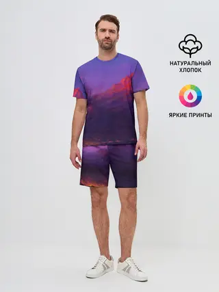 Мужской костюм с шортами / Горы