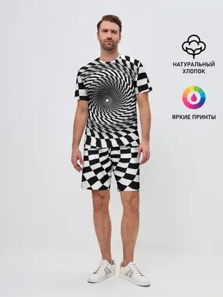 Мужской костюм с шортами / иллюзия