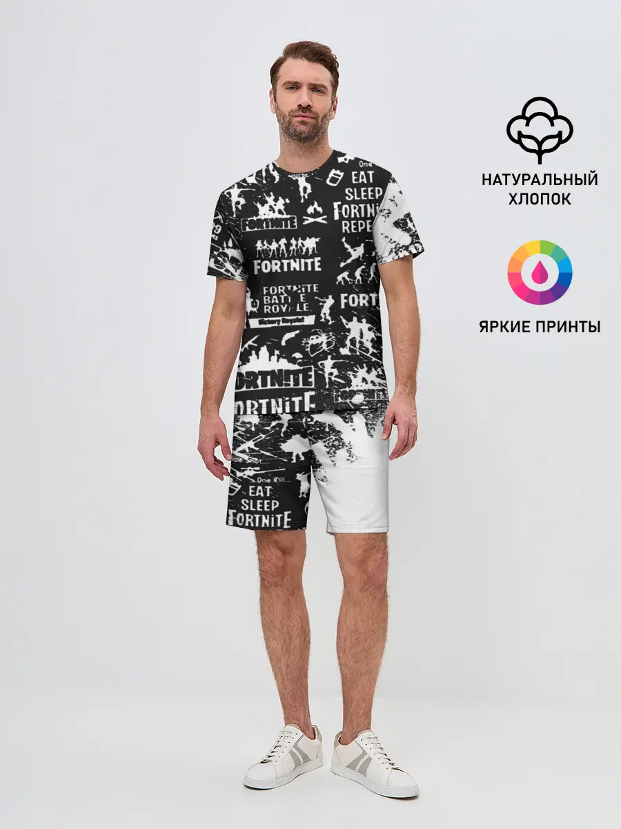 Мужской костюм с шортами / Fortnite.