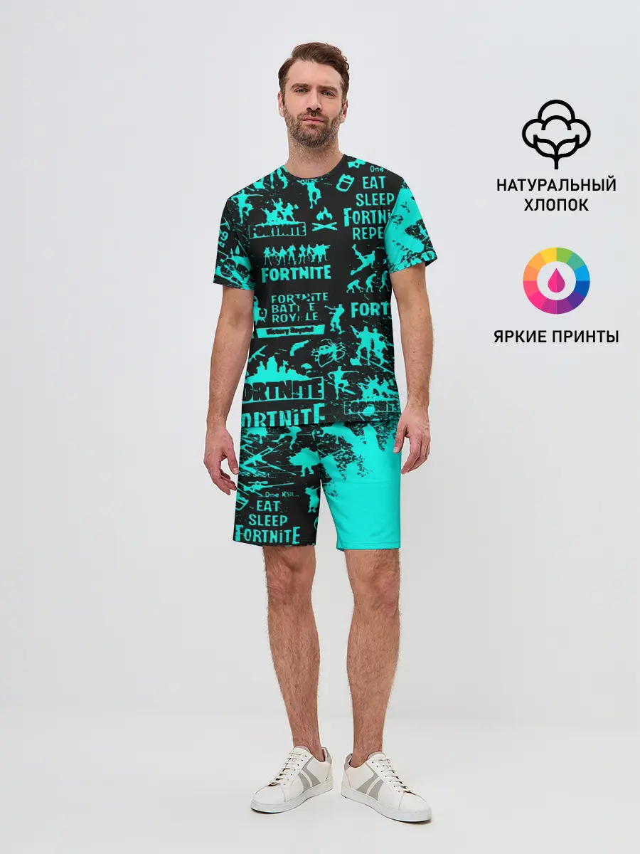 Мужской костюм с шортами / Fortnite.
