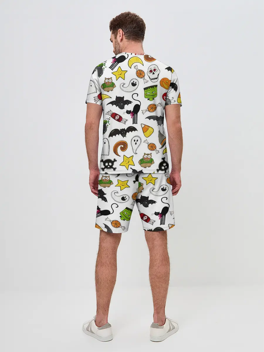 Мужской костюм с шортами / Хэллоуин паттерн