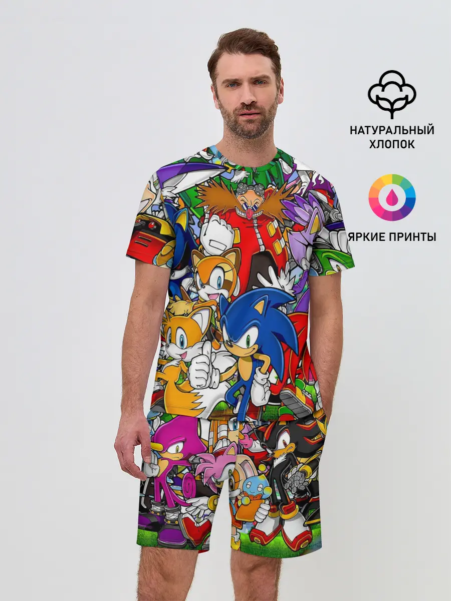 Мужской костюм с шортами / Sonic.