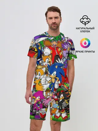 Мужской костюм с шортами / Sonic.