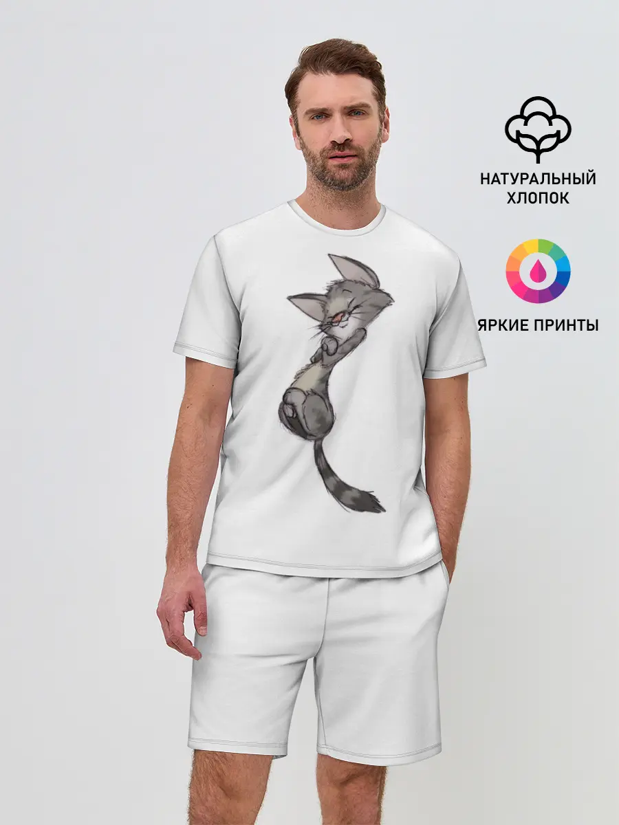 Мужской костюм с шортами / Милый котя