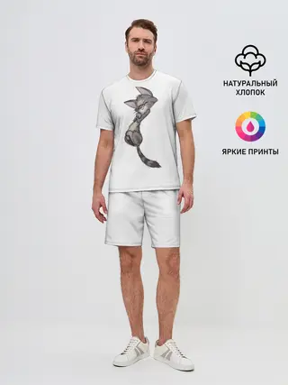 Мужской костюм с шортами / Милый котя