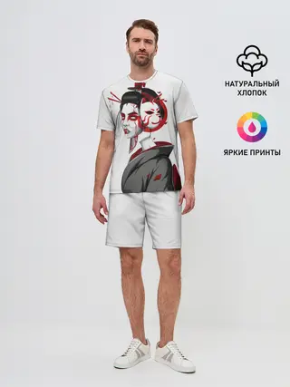 Мужской костюм с шортами / Гейша