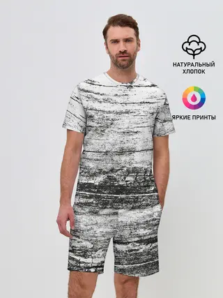 Мужской костюм с шортами / Деревянный