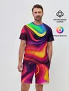 Мужской костюм с шортами / Неоновые пятна
