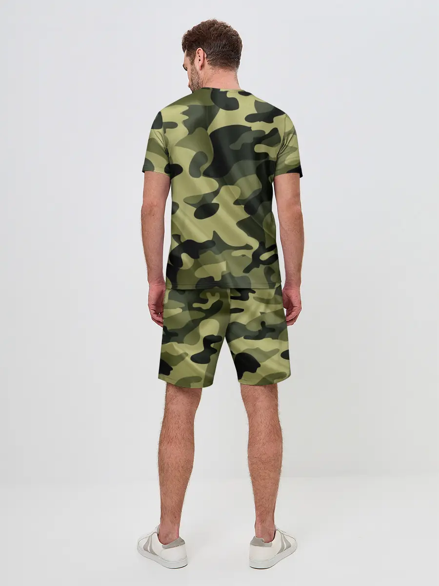 Мужской костюм с шортами / Милитари