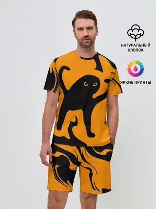 Мужской костюм с шортами / Кот- мем