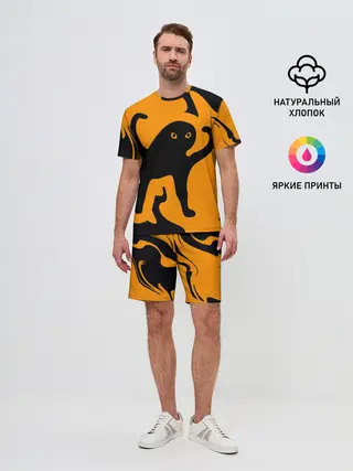 Мужской костюм с шортами / Кот- мем