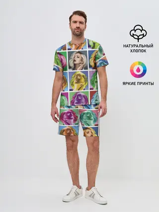 Мужской костюм с шортами / Buzova pop-art