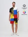Мужской костюм с шортами / Российский Имперский Флаг
