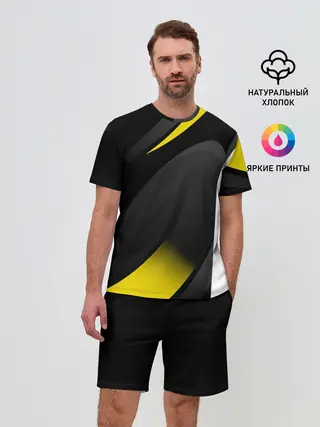 Мужской костюм с шортами / SPORT WEAR YELLOW