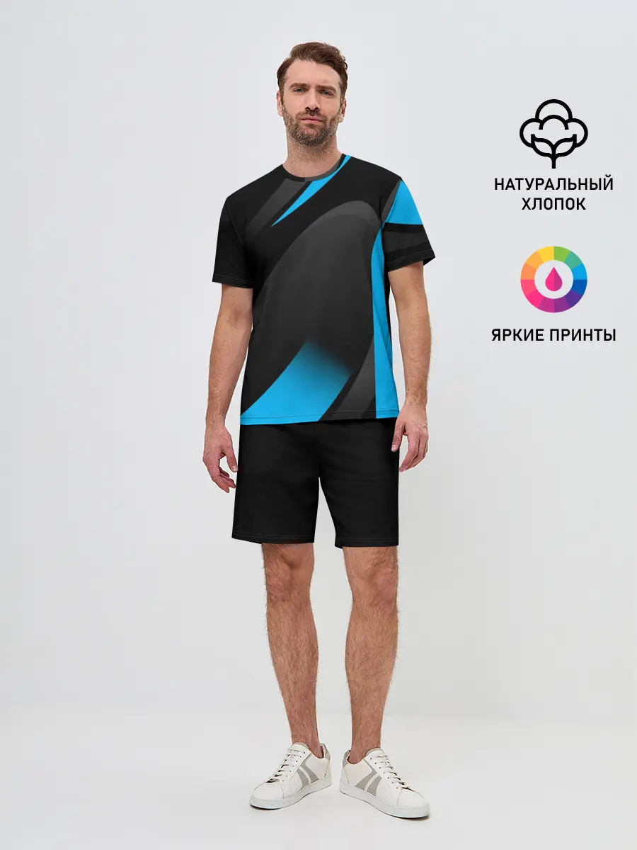 Мужской костюм с шортами / SPORT WEAR BLUE