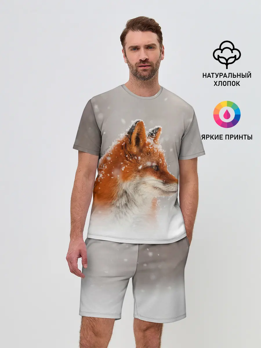 Мужской костюм с шортами / Лиса и снег