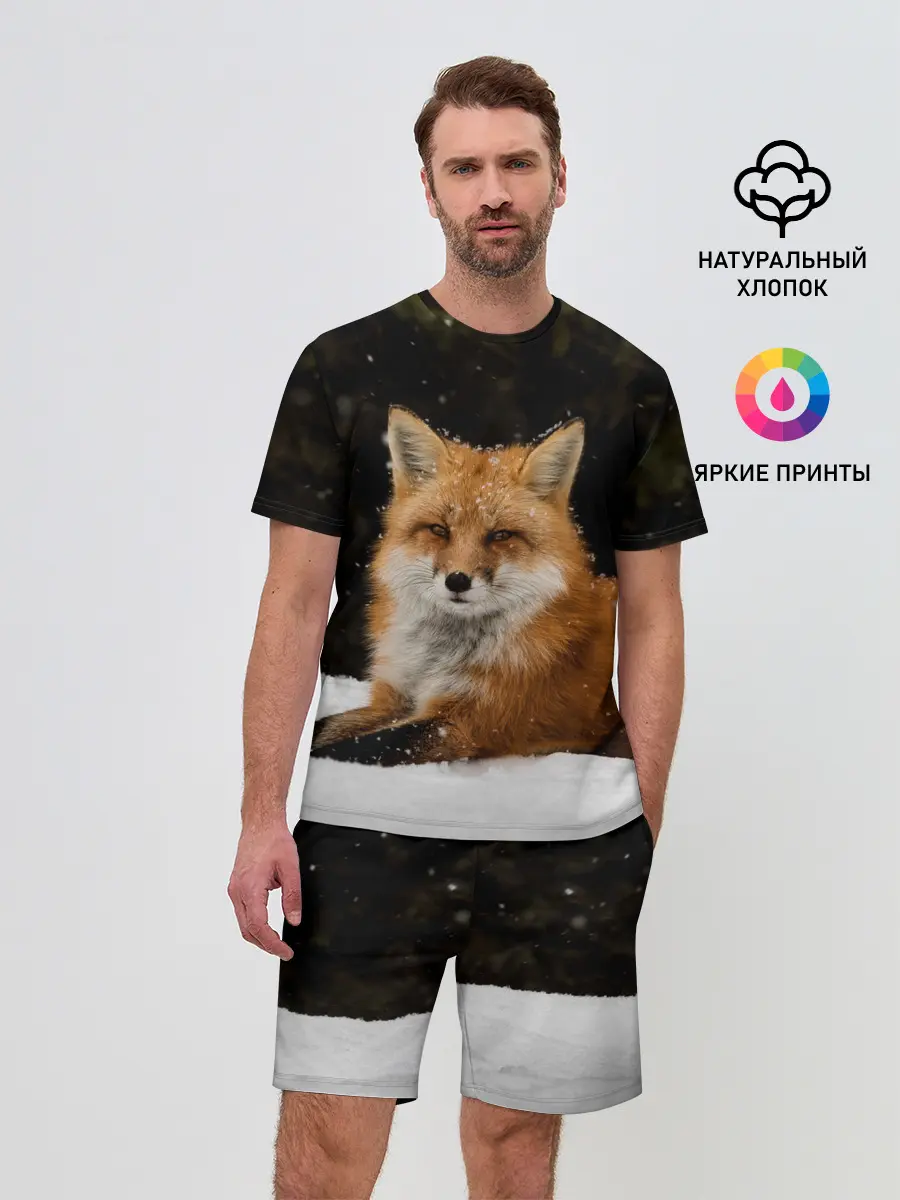 Мужской костюм с шортами / Лиса и снег