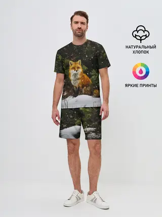 Мужской костюм с шортами / Лиса и снег