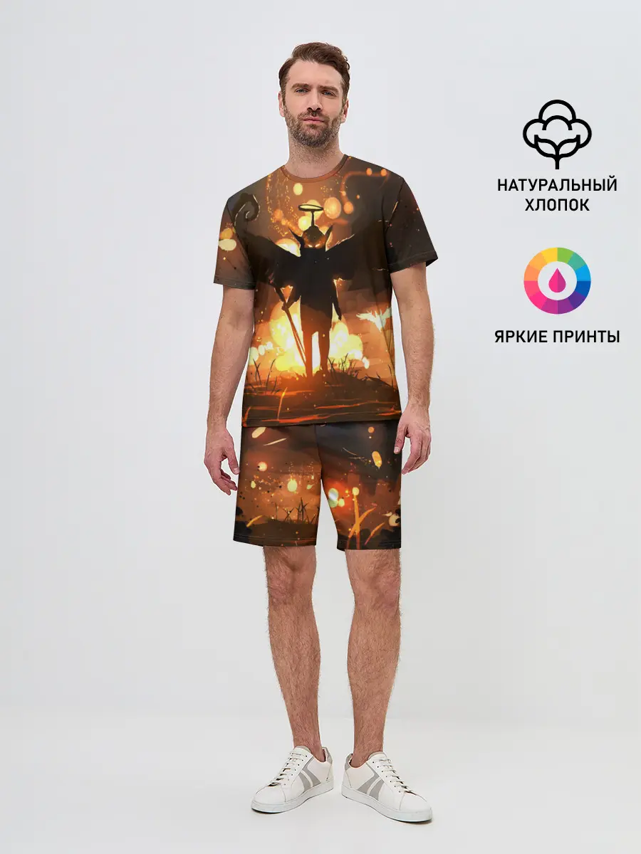 Мужской костюм с шортами / Темный ангел ада