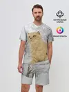 Мужской костюм с шортами / Кот и снег