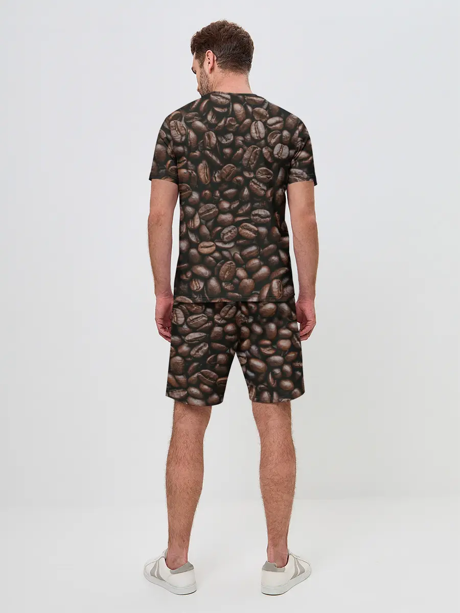 Мужской костюм с шортами / кофе